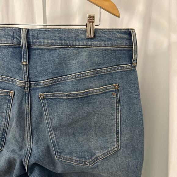 Madewell Mid Rise Kick Out Jeans Womens Size 33 Blue Stretch - Picture 9 of 11